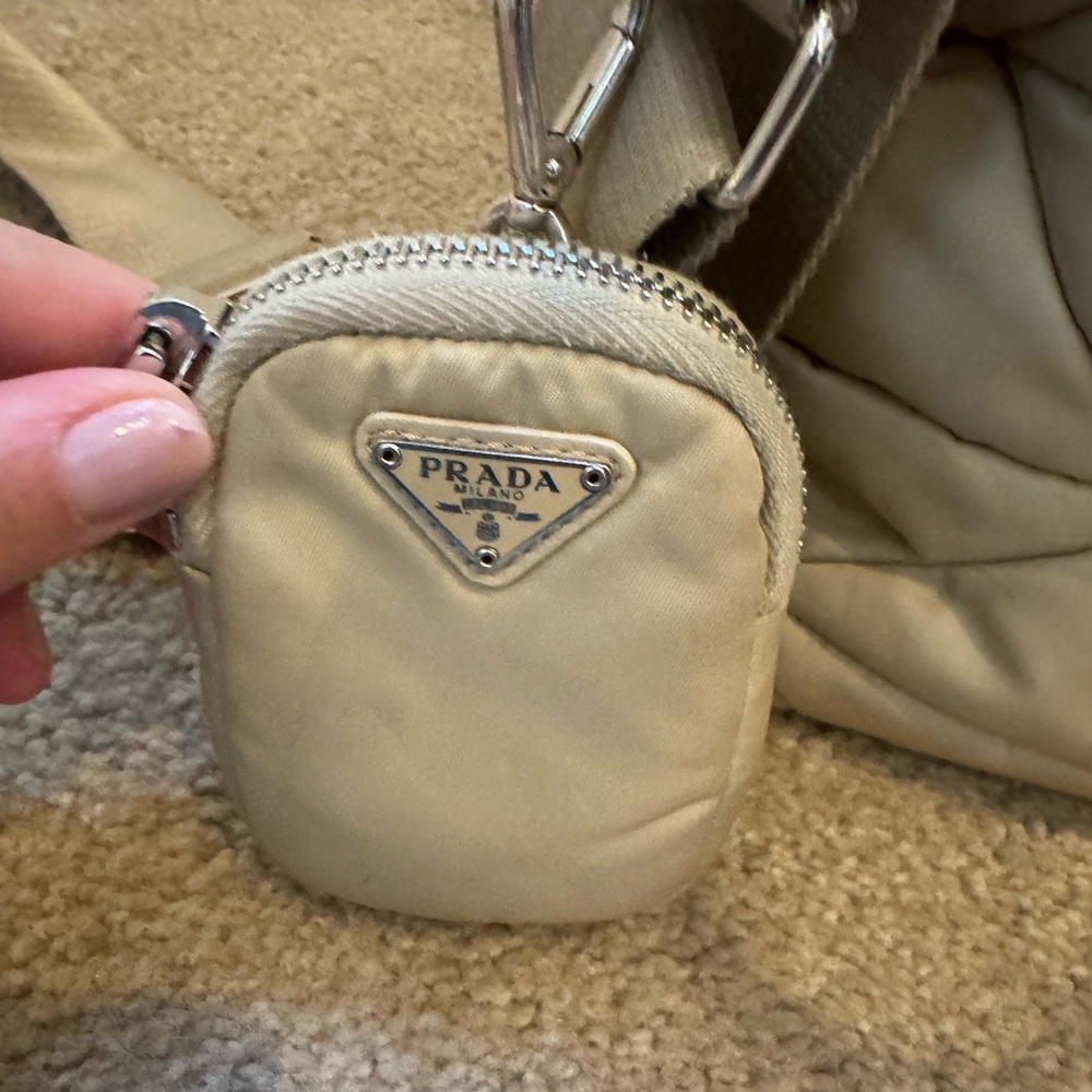 Prada Quilted Tote Bag w/ Shoulder Strap - Picture 7 of 16